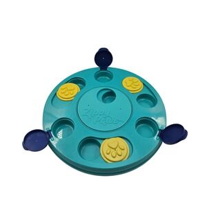 ZippyPaws SmartyPaws Puzzler Teal Interactive Dog Toy Game Slow Feeder L3